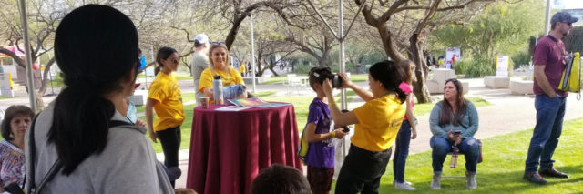 An outdoor event at ASU Polytechnic open door