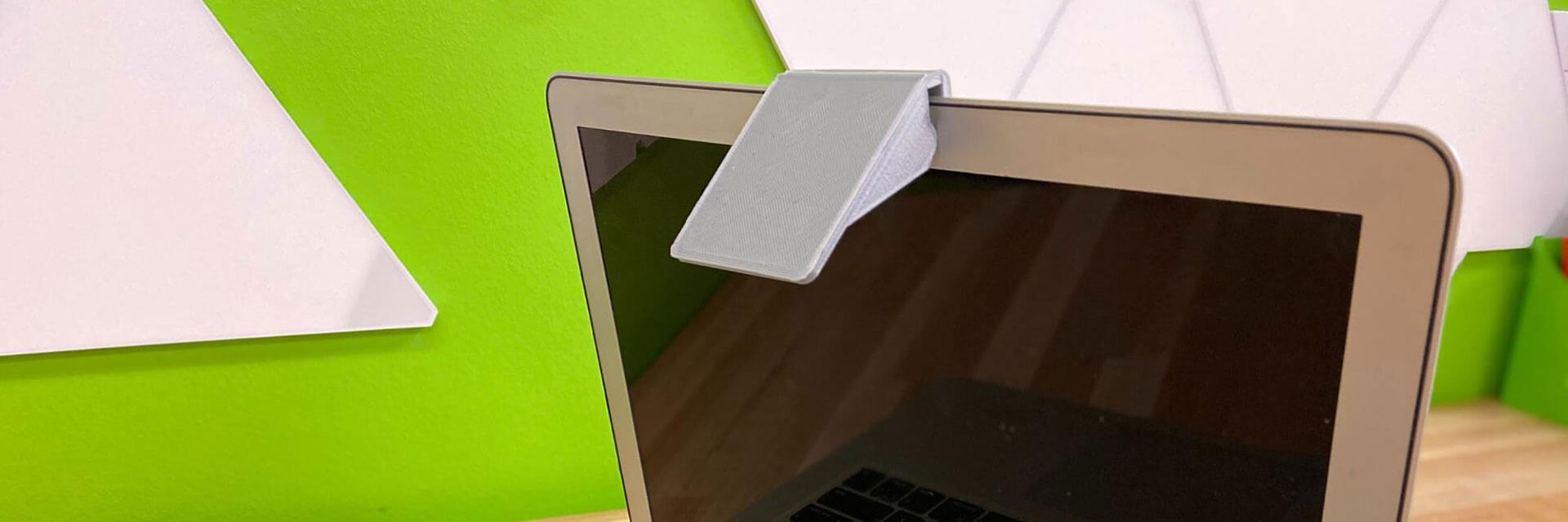 A 3D printed document cam on a Macbook