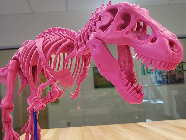 Pinky the 3d printed T-Rex