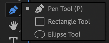 Pen rectangle and elipse tools