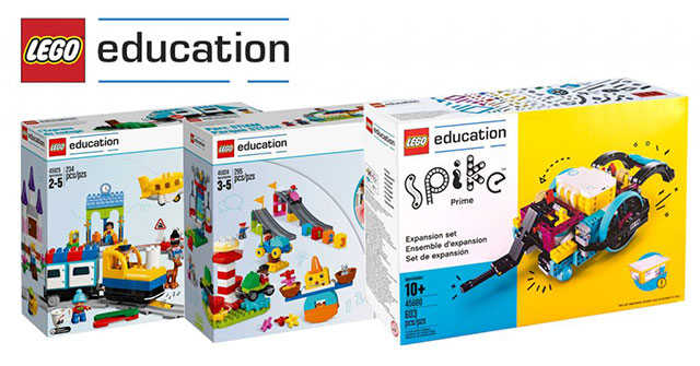 Lego product boxes